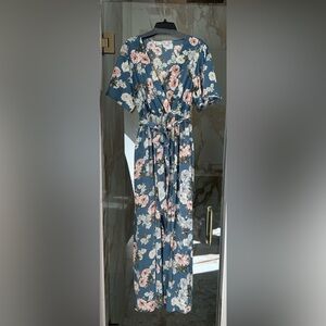 Baltic Born Blue Floral Maxi dress